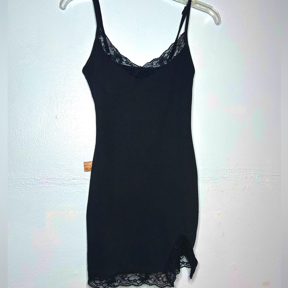 Plain black nightie dress